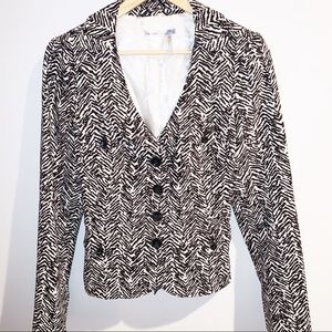 Classiques Entier Jacket Brown White Animal Print